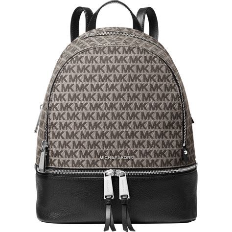 michael michael kors rhea rucksack medium|signature rhea zip medium backpack.